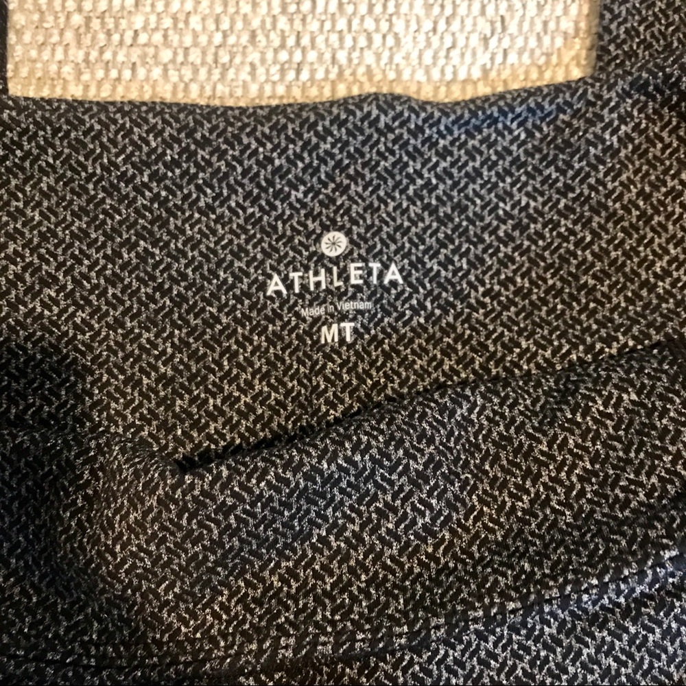 Lined Athleta Herringbone Crop Leggings